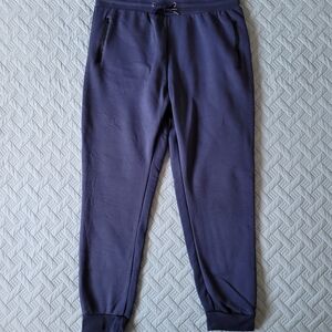 Men's Fleece Navy Blue Jogger Pants